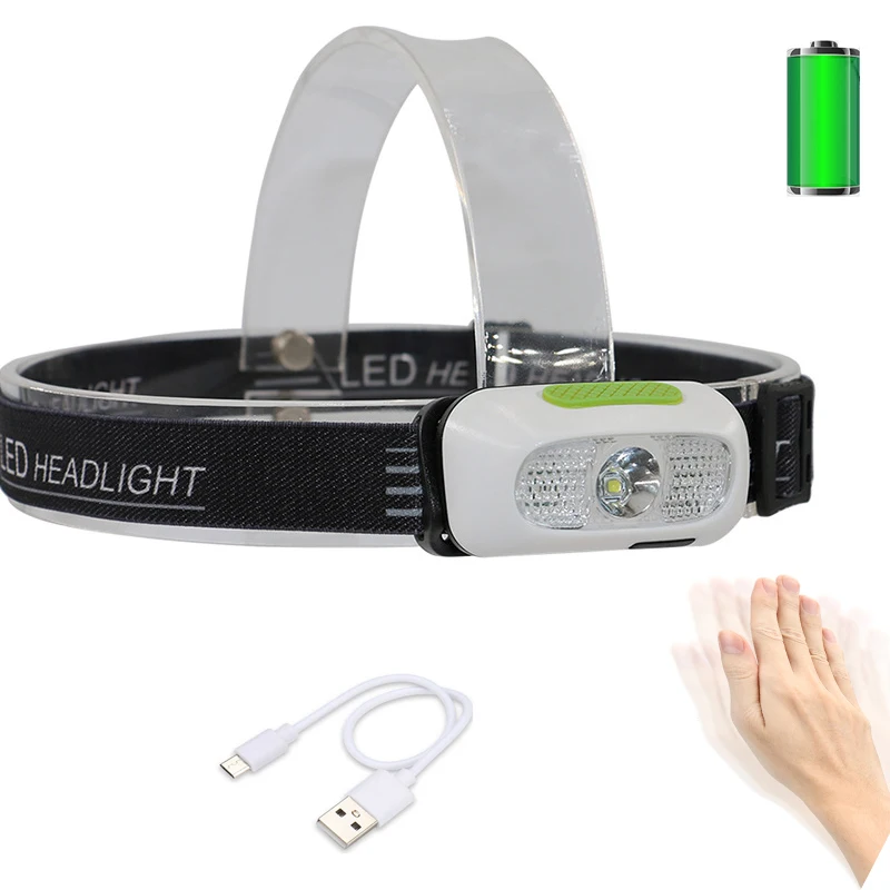 USB Portable Mini Induction LED Headlamp Built In Battery Outdoor Fishing Hunting Headlight Camping Flashlight Lantern
USB Portable Mini Induction LED Headlamp Built In Battery Outdoor Fishing Hunting Headlight Camping Flashlight Lantern