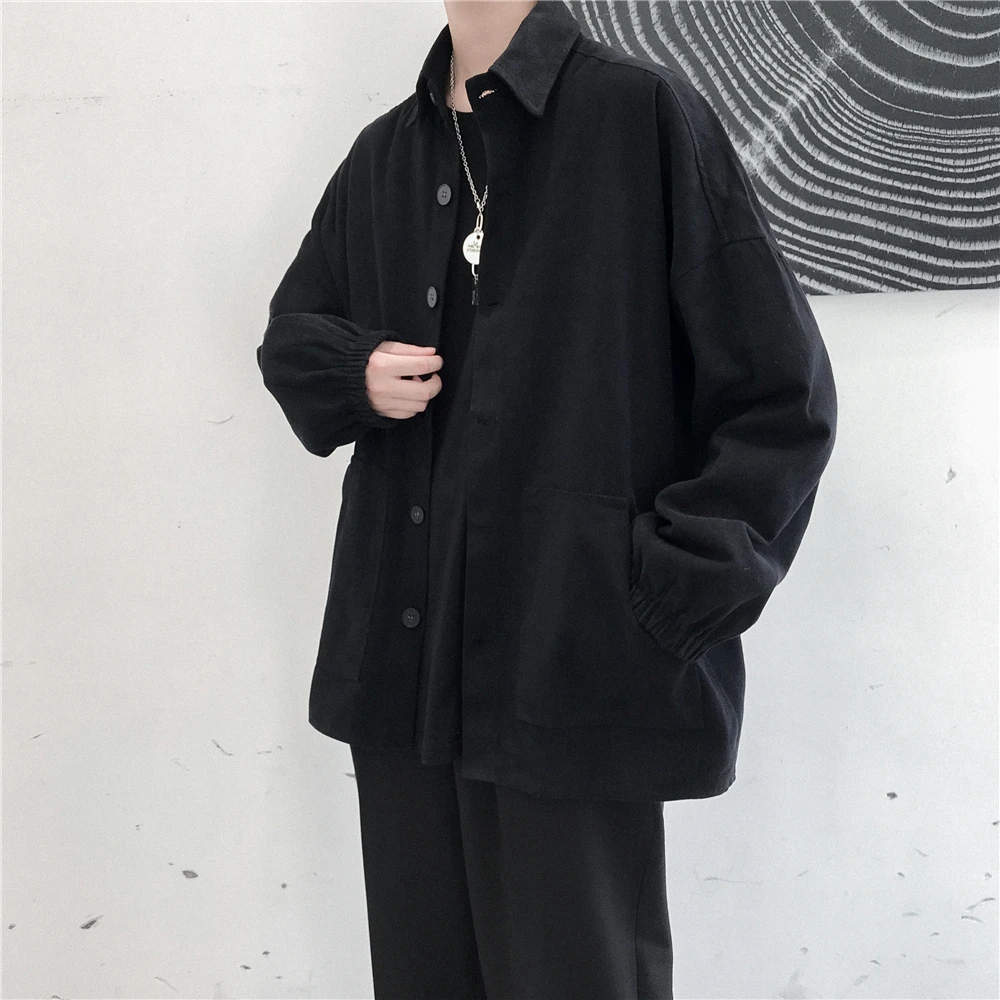 2020 Men's Fashion Streetwear Bomber Jacket Loose Black/khaki Coats Military Hip Hop Outerwear Pure Color Windbreaker Size M-XL
2020 Men's Fashion Streetwear Bomber Jacket Loose Black/khaki Coats Military Hip Hop Outerwear Pure Color Windbreaker Size M-XL