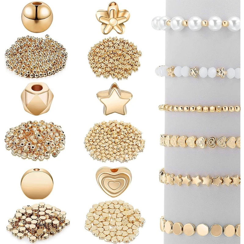 N7MF Golden Spacer Beads False Pearl Beads for Jewelry Making Flat Round Pony Beads Elastic String for Bracelet Making
N7MF Golden Spacer Beads False Pearl Beads for Jewelry Making Flat Round Pony Beads Elastic String for Bracelet Making