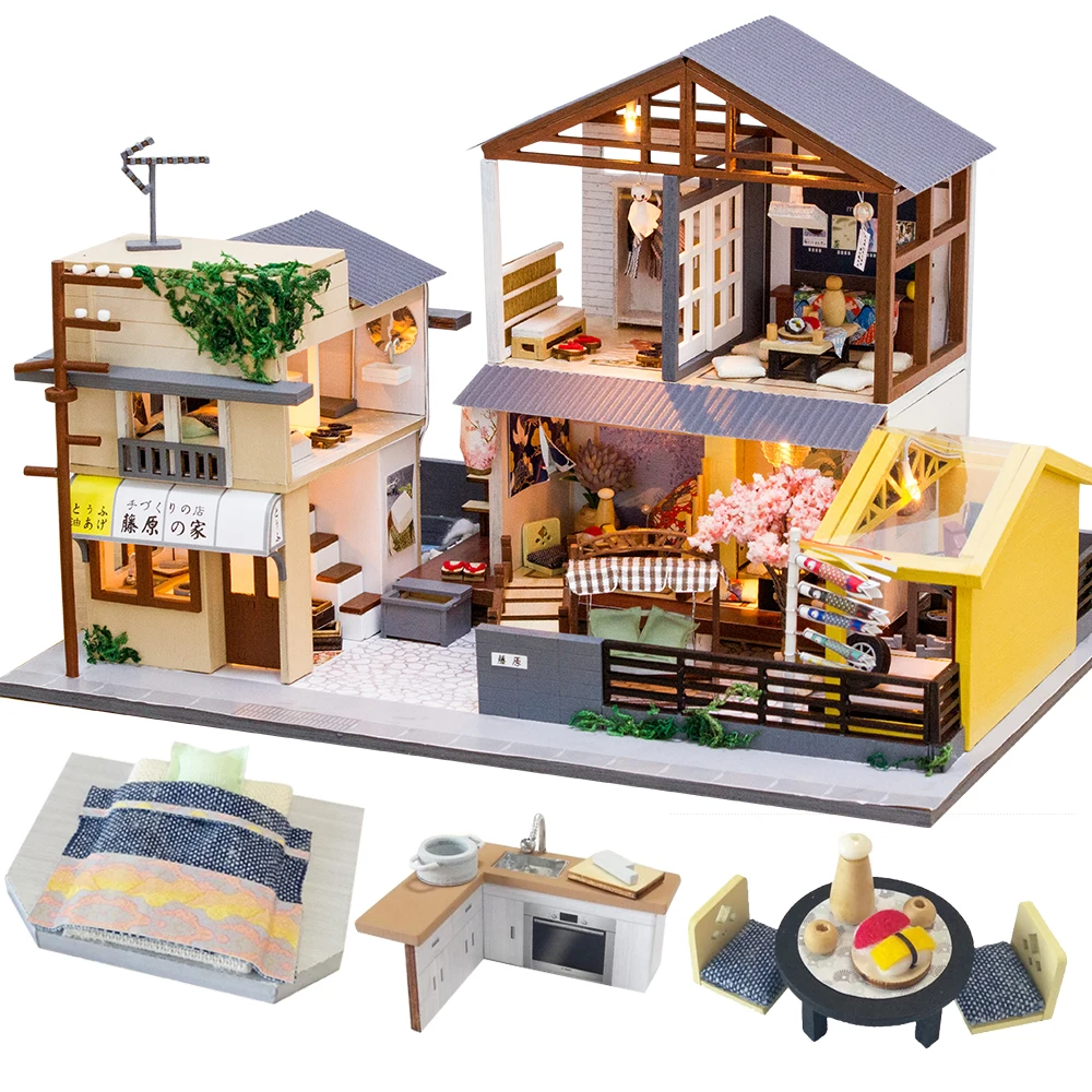 DIY DollHouse Wooden Doll Houses Miniature Dollhouse Furniture Kit Toys for children New Year Christmas Gift Casa PC902
DIY DollHouse Wooden Doll Houses Miniature Dollhouse Furniture Kit Toys for children New Year Christmas Gift Casa PC902