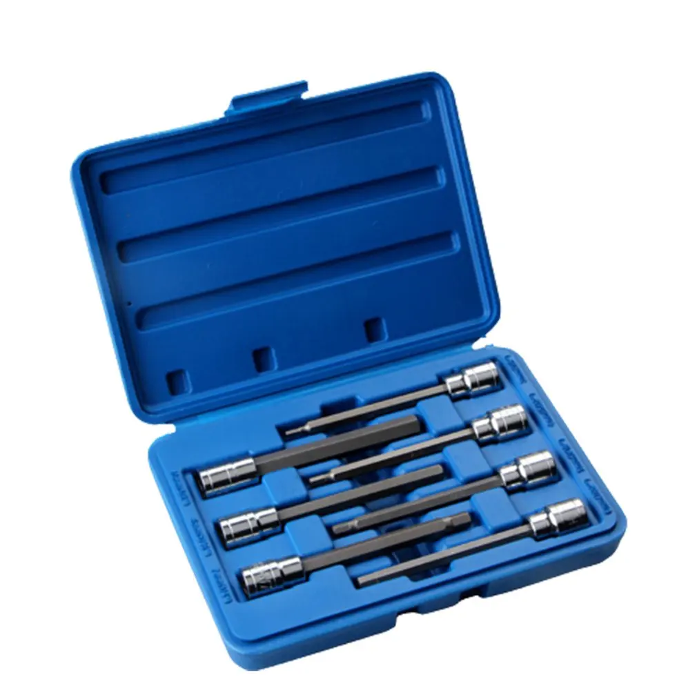 Pressure Batch Sleeve Set Portable 7-piece Set H3 H4 H5 H6 H7 H8 H10 Chrome Vanadium Steel Construction
Pressure Batch Sleeve Set Portable 7-piece Set H3 H4 H5 H6 H7 H8 H10 Chrome Vanadium Steel Construction