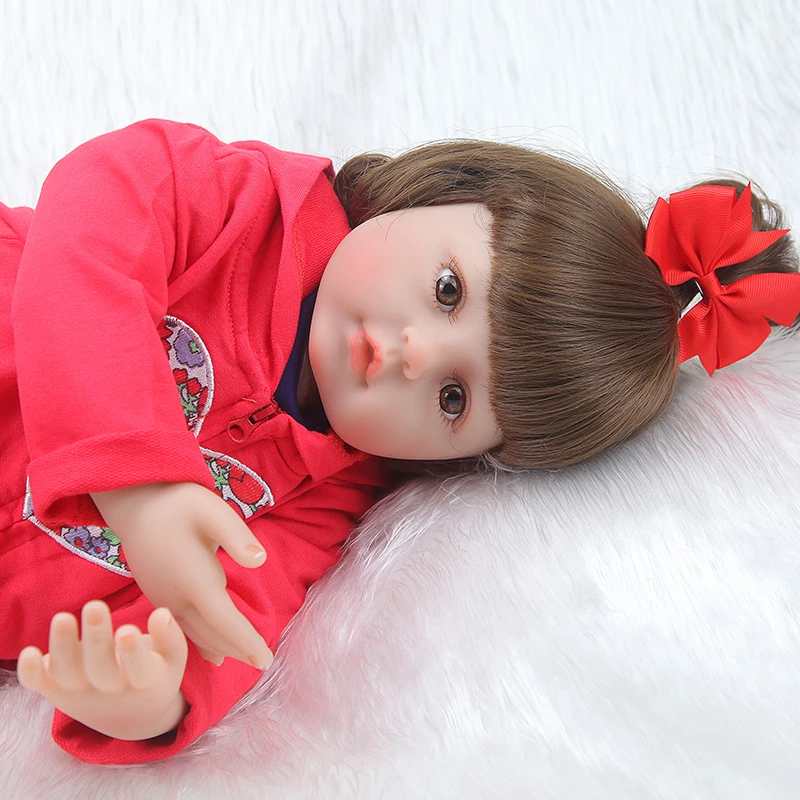 New Style 22inch Hot Silicone Reborn Baby Girl Lifelike Newborn Baby Doll Sweety Boneca Brinquedos christmas Gifts Children To
New Style 22inch Hot Silicone Reborn Baby Girl Lifelike Newborn Baby Doll Sweety Boneca Brinquedos christmas Gifts Children To