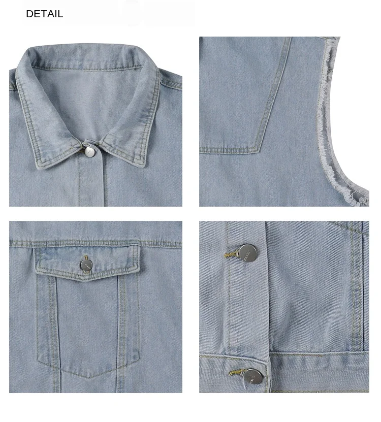 Spring and Autumn Men's Denim Waistcoat Loose Korean-Style Vest Men's Sleeveless Vest Tooling Jacket Leisure Fashion Coat
Spring and Autumn Men's Denim Waistcoat Loose Korean-Style Vest Men's Sleeveless Vest Tooling Jacket Leisure Fashion Coat