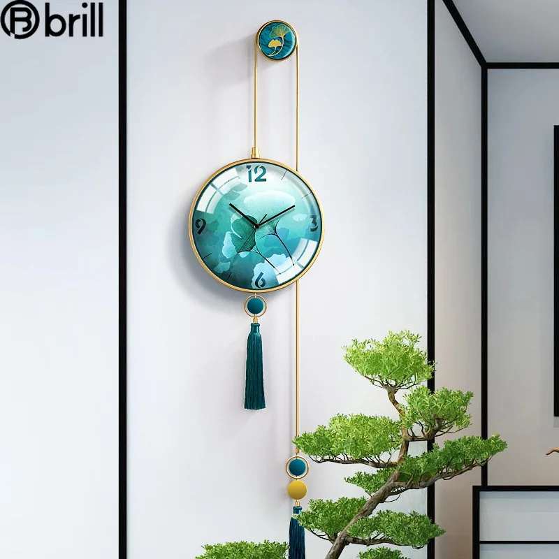 

Creative Mute Modern Design Large Wall Clock Chinese Style Fashion Luxury Wall Clock Simple Deco Murale Do Pokoju Home Decor