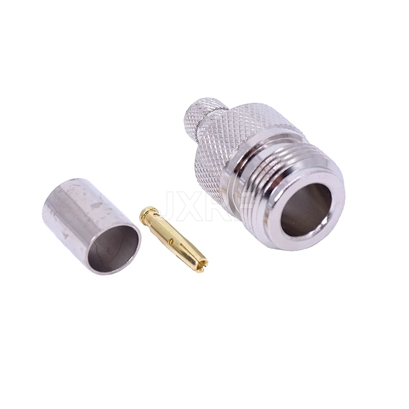 1PCS N Female Crimp for 50-5 RG5 RG6 5D-FB LMR300 cable RF Coaxial Connector 
1PCS N Female Crimp for 50-5 RG5 RG6 5D-FB LMR300 cable RF Coaxial Connector