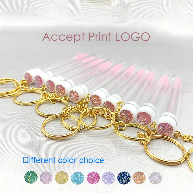 Wholesale 10pcs Pink Mascara Brush Tube With Eyelash Wand Gold Keychain Micro Lash Eyebrow Cleaner Mini Cilia Comb Brushes Wand
Wholesale 10pcs Pink Mascara Brush Tube With Eyelash Wand Gold Keychain Micro Lash Eyebrow Cleaner Mini Cilia Comb Brushes Wand