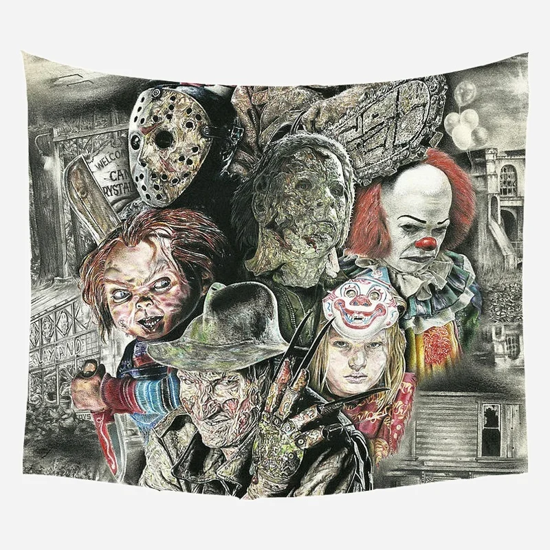 Wall Decor Horror Movie Hanging Tapestry Home Decor Carpet Beach Towel Room Decor Bedroom Decoration Home Decor
Wall Decor Horror Movie Hanging Tapestry Home Decor Carpet Beach Towel Room Decor Bedroom Decoration Home Decor