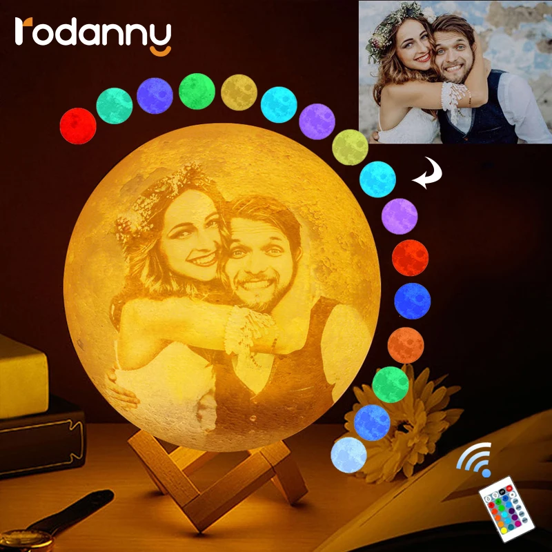 Rodanny 16 Colors Customized Photo Moon Lamp USB Rechargeable Touch Change Remote 3D Print Personalized Moon Light For Kids Wife
Rodanny 16 Colors Customized Photo Moon Lamp USB Rechargeable Touch Change Remote 3D Print Personalized Moon Light For Kids Wife