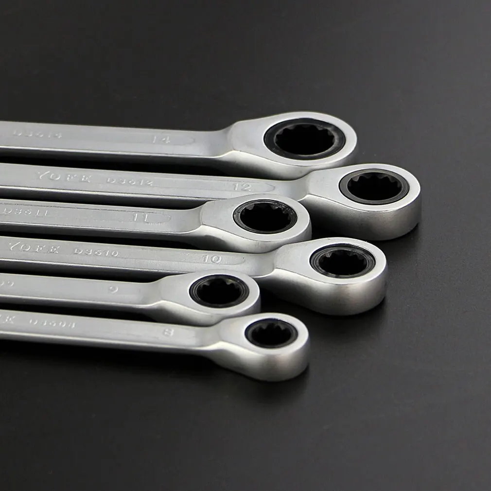 7pcs Car Repair Tool Set Stainless Steel Metric Spanner Wrench Ratchet Double-ended Ratcheting Wrench with Plastic Stand Auto
7pcs Car Repair Tool Set Stainless Steel Metric Spanner Wrench Ratchet Double-ended Ratcheting Wrench with Plastic Stand Auto