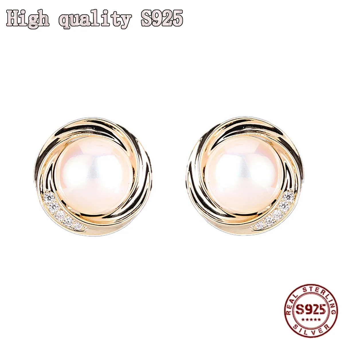 High Quality Design Retro Crystal Earrings Personalized S925 Silver Needle Pearl Round Women's Earrings Pearl Earrings
High Quality Design Retro Crystal Earrings Personalized S925 Silver Needle Pearl Round Women's Earrings Pearl Earrings