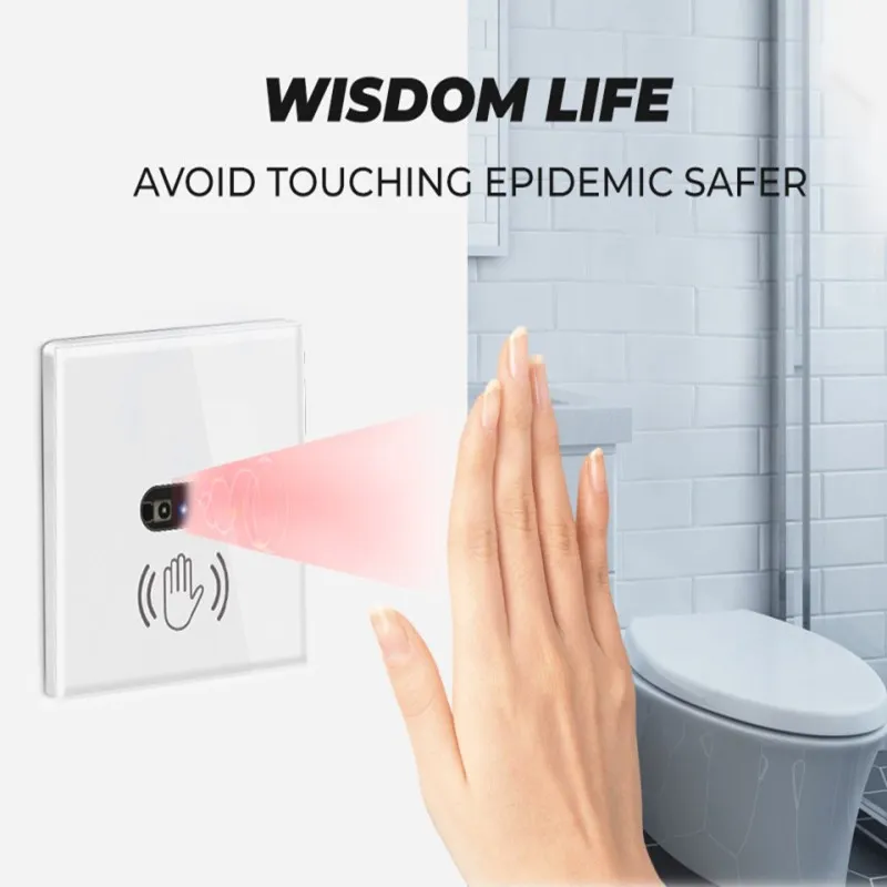 Universal 10A Smart Light Switch Glass Display Panel No Touch Needed With Infrared Sensor Smart EU Wall Switch Anti-scratch
Universal 10A Smart Light Switch Glass Display Panel No Touch Needed With Infrared Sensor Smart EU Wall Switch Anti-scratch