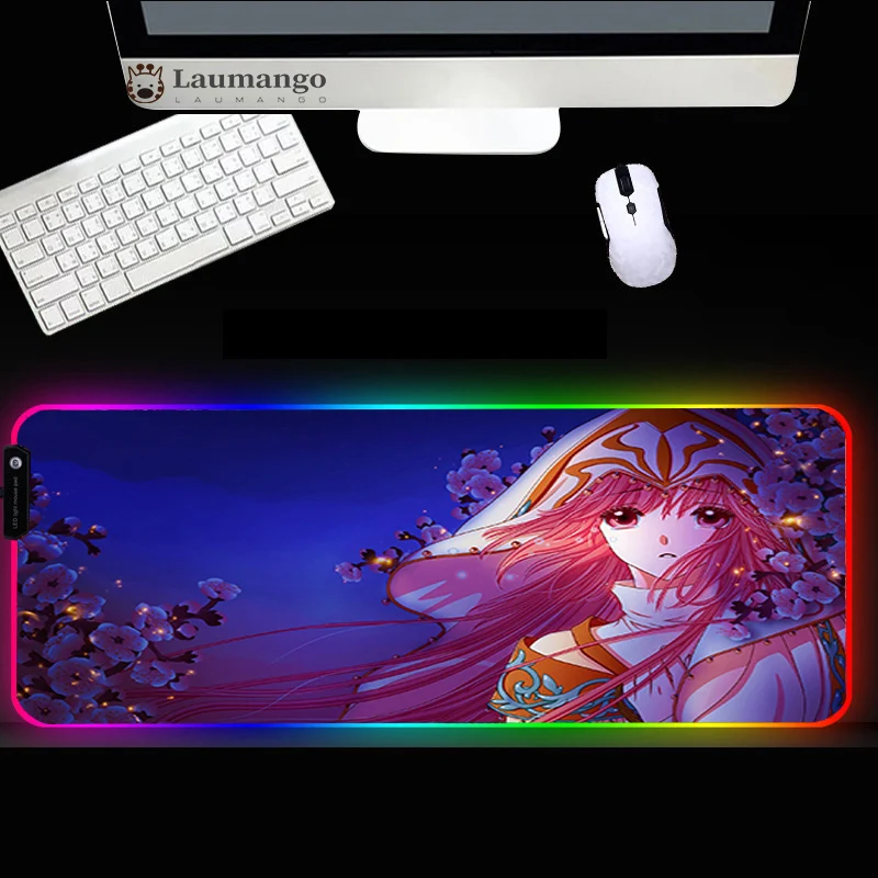 RGB Mouse Pad Anime sakura girl Large Size USB Wired Dimmable LED MousePad Gamer Desktop Keyboard Mat Pc Laptop Mat
RGB Mouse Pad Anime sakura girl Large Size USB Wired Dimmable LED MousePad Gamer Desktop Keyboard Mat Pc Laptop Mat