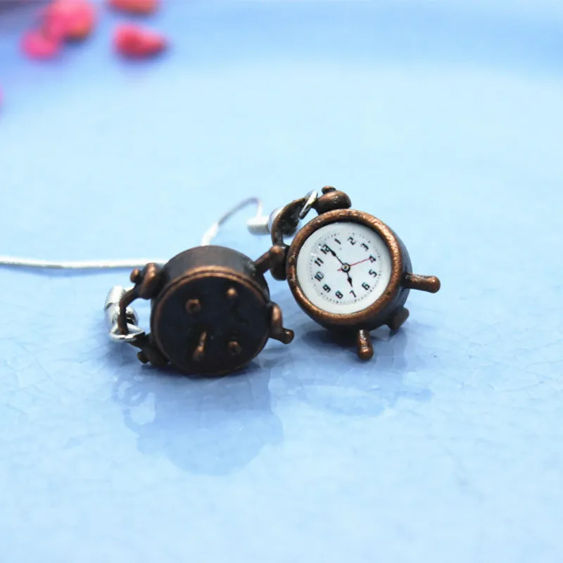 Crazy Funny Mini Alarm Clock Earrings Women's Cute Fashion Creativity Ear Hook Earring Prom Party Unique Jewelry Crafts
Crazy Funny Mini Alarm Clock Earrings Women's Cute Fashion Creativity Ear Hook Earring Prom Party Unique Jewelry Crafts