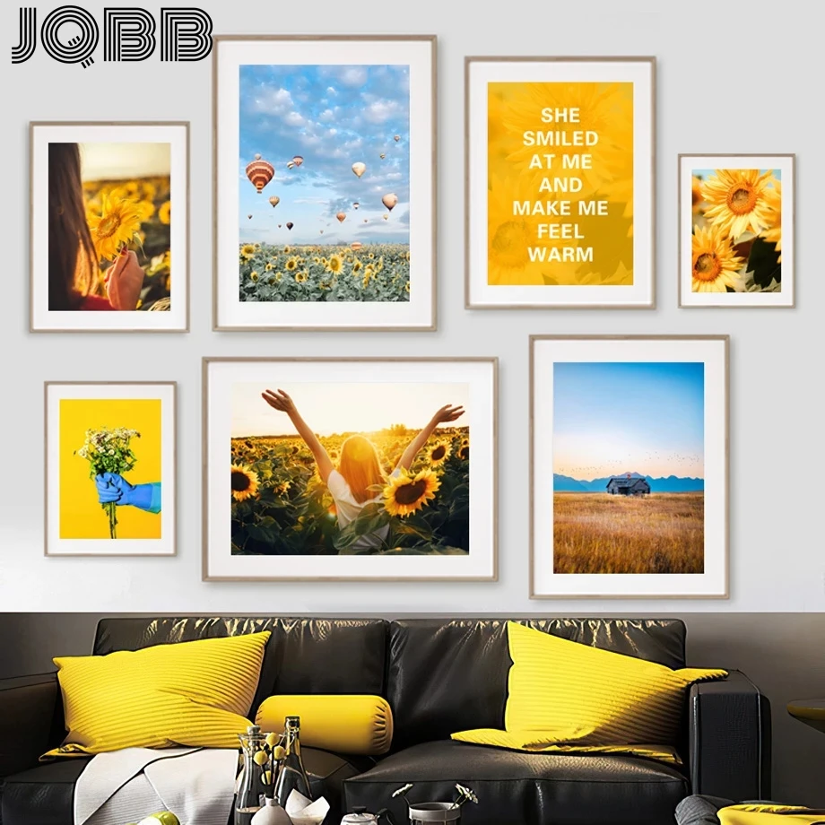 Sunflower Field Flower Hot Balloon Quote Wall Art Canvas Painting Nordic Posters And Prints Wall Pictures For Living Room Decor
Sunflower Field Flower Hot Balloon Quote Wall Art Canvas Painting Nordic Posters And Prints Wall Pictures For Living Room Decor