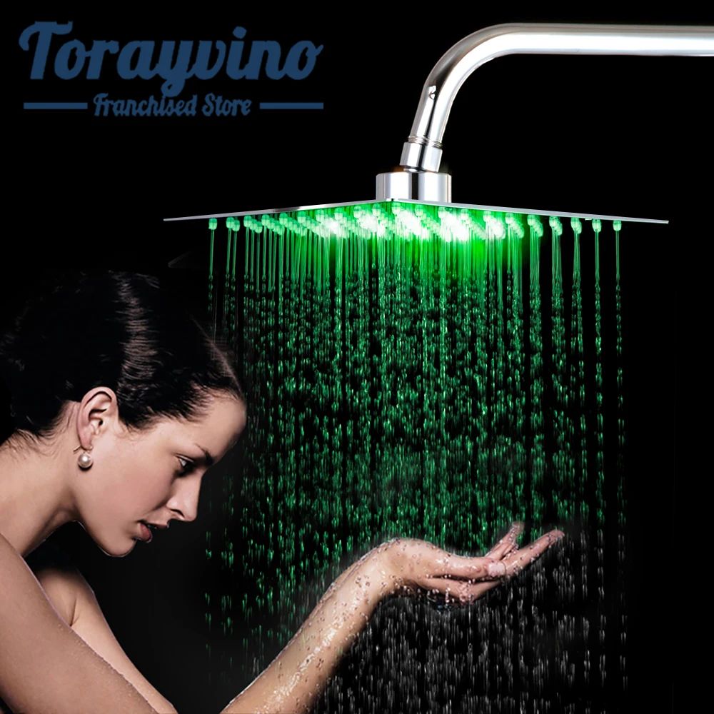 Torayvino насадка для душа со светодиодной подсветкой головы медная ванной душевая