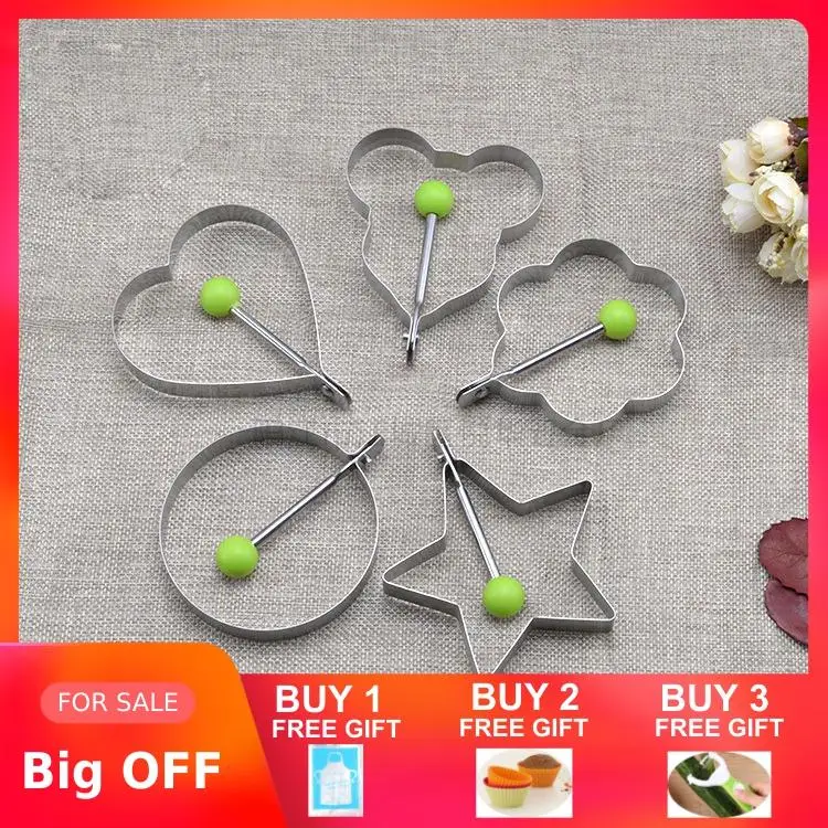 5pc/Lot Stainless Steel Omelette Mold Fried Egg Kitchen Frying Gadgets Love Flower Round Star Mouse Molds Kitchen Tools
5pc/Lot Stainless Steel Omelette Mold Fried Egg Kitchen Frying Gadgets Love Flower Round Star Mouse Molds Kitchen Tools