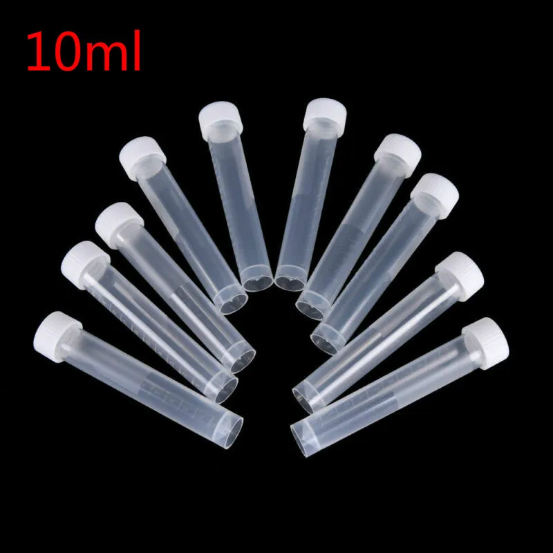 10/20pcs10ml Clear Refillable Bottles Practical Plastic Vials Sample Containers Test Tubes Bottles Powder Craft with sealing cap
10/20pcs10ml Clear Refillable Bottles Practical Plastic Vials Sample Containers Test Tubes Bottles Powder Craft with sealing cap