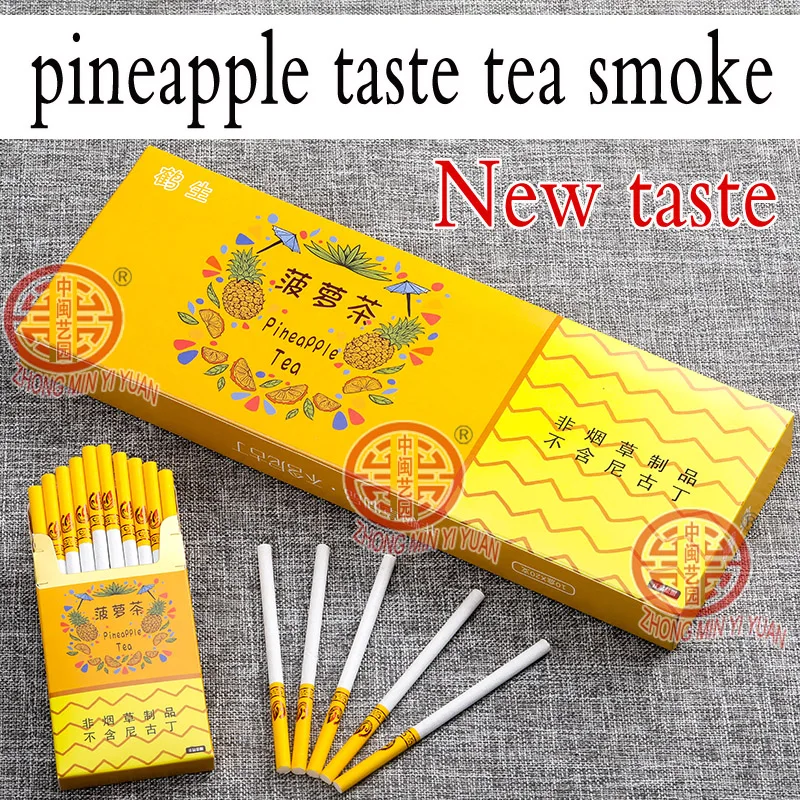 new taste Fruit tea smoke Hot selling tea smoke mixed flavor men and women health cigarettes do not contain nicotine and tobacco
new taste Fruit tea smoke Hot selling tea smoke mixed flavor men and women health cigarettes do not contain nicotine and tobacco
