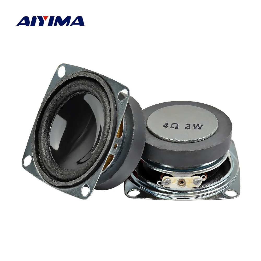 

AIYIMA 2 дюйма 52 мм мини аудио портативные колонки 4 Ом 3 Вт Высокочастотный динамик bluetooth Бытовая звуковая система DIY 2 шт.