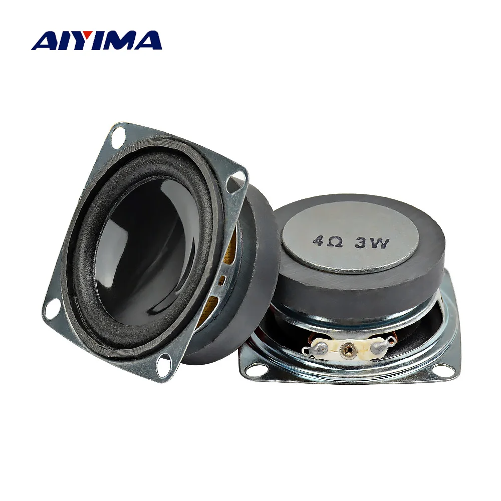 Портативные мини-динамики AIYIMA 2 дюйма 52 мм 4 Ом 3 Вт динамики Altavoz Bluetooth тройной