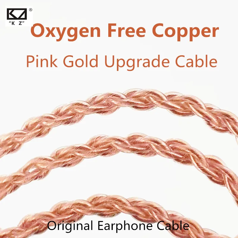 KZ Oxygen Free Copper Cable Pink Gold Mixed Upgrade Headset Cable for ZST AS10 BA10 ZSX ZSN ZS10 PRO AS12 AS16 C12 C16 C10 Hot
KZ Oxygen Free Copper Cable Pink Gold Mixed Upgrade Headset Cable for ZST AS10 BA10 ZSX ZSN ZS10 PRO AS12 AS16 C12 C16 C10 Hot