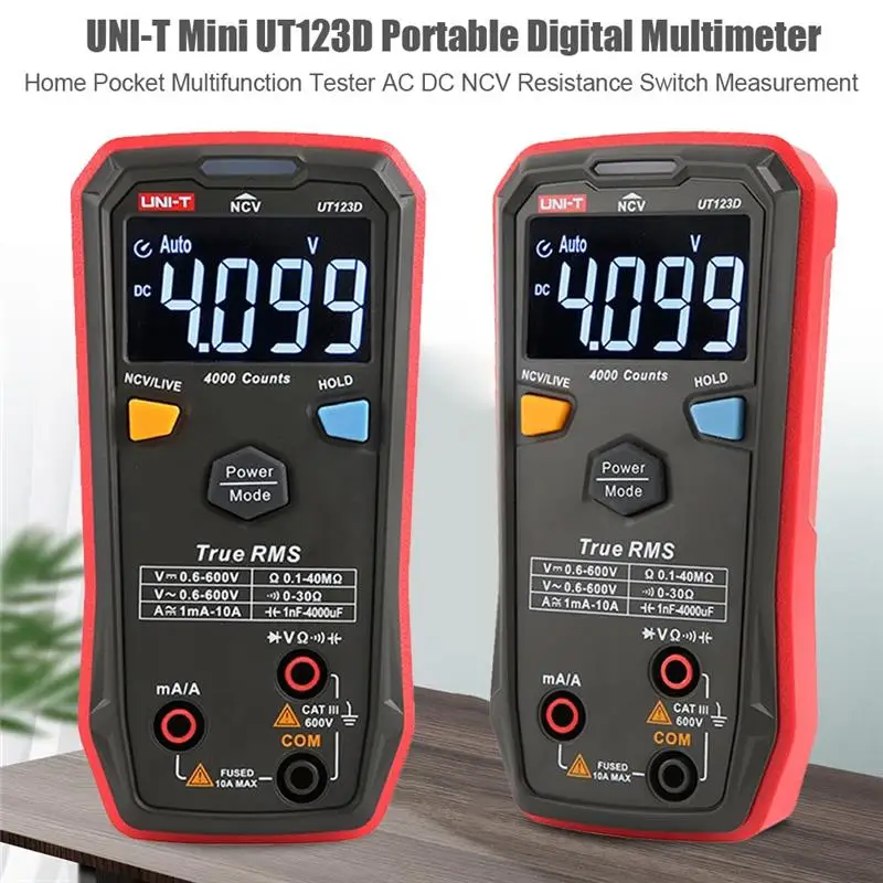 UNI-T мультиметр UT123D Портативный мини цифровой мультиметр 3999 переменного/постоянного тока AC DC бесконтактная проверка напряжения переменного...
UNI-T мультиметр UT123D Портативный мини цифровой мультиметр 3999 переменного/постоянного тока AC DC бесконтактная проверка напряжения переменного...