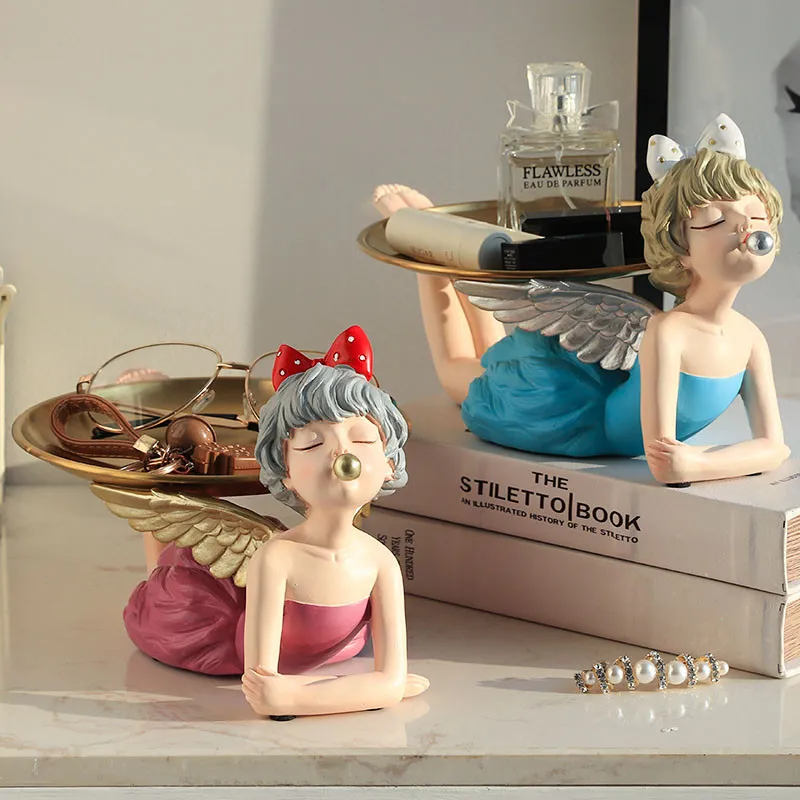 Angel Girl Fruit Plate Bubble Girl Resin Figure Sculpture Metal Tray Modern Home Decoration Table Decoration Accessory Gifts
Angel Girl Fruit Plate Bubble Girl Resin Figure Sculpture Metal Tray Modern Home Decoration Table Decoration Accessory Gifts