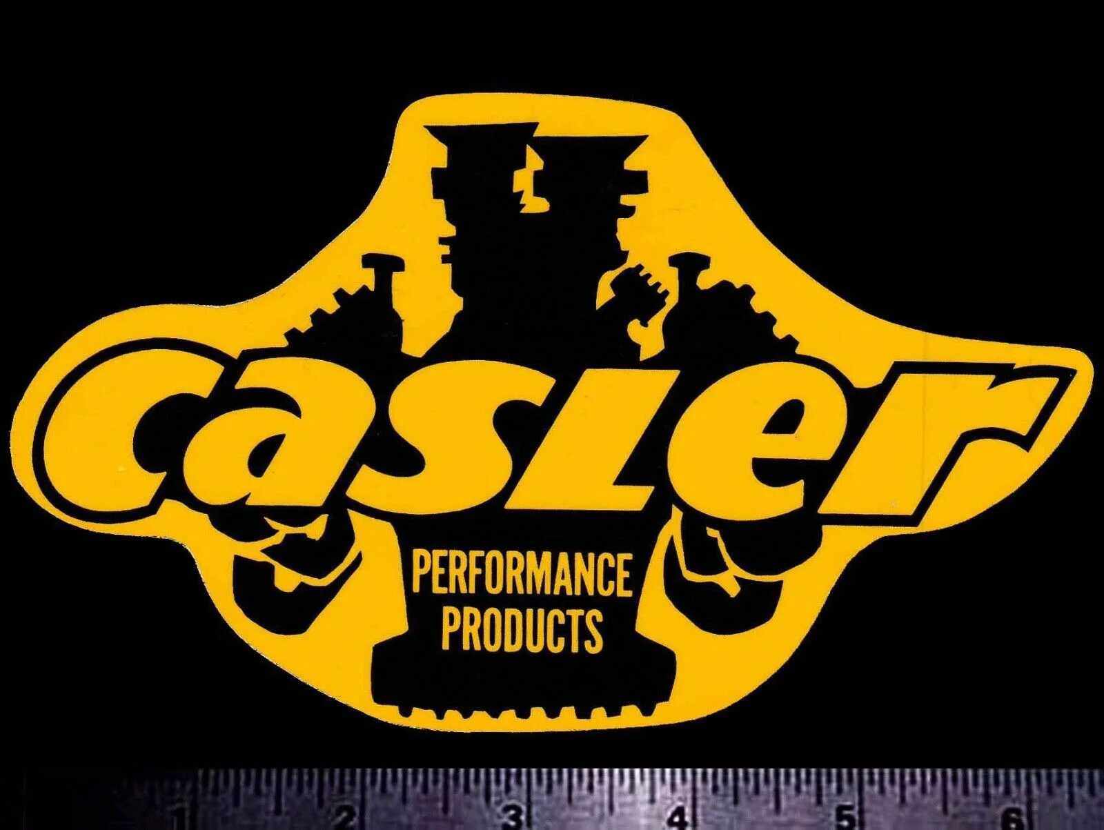 Оригинальная винтажная наклейка/стикер для x2 CASLER Performance Products 1960 х годов|Наклейки