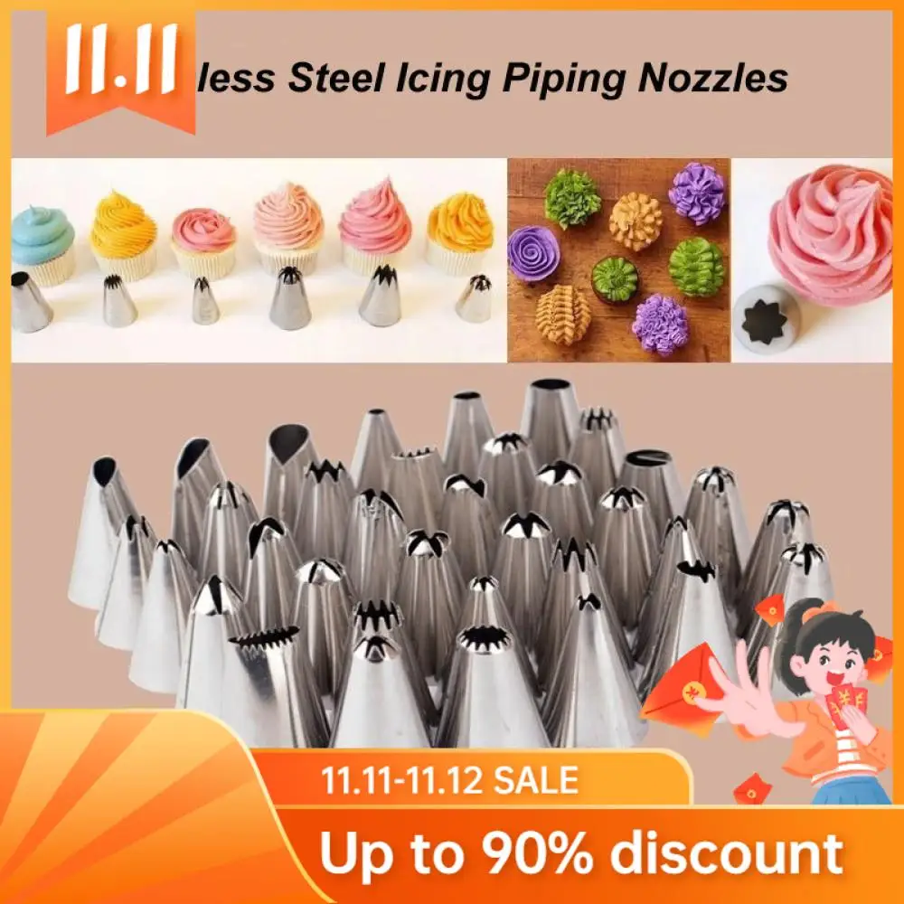 10 Pcs/Set Cake Piping Nozzles Stainless Steel Pastry Icing Flower Tips Cake Decorating Tools Cream Mouth
10 Pcs/Set Cake Piping Nozzles Stainless Steel Pastry Icing Flower Tips Cake Decorating Tools Cream Mouth