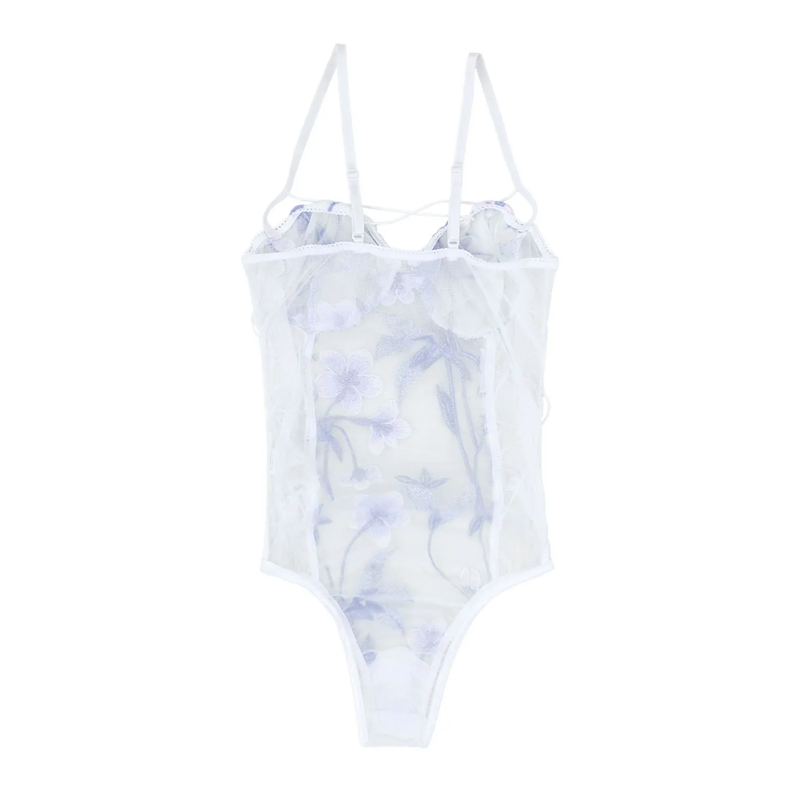 Clubwear for Womens Sissy Teddies Costumes Floral Butterfly Embroidery See-through Mesh Backless Lingerie Bodysuits Catsuit
Clubwear for Womens Sissy Teddies Costumes Floral Butterfly Embroidery See-through Mesh Backless Lingerie Bodysuits Catsuit