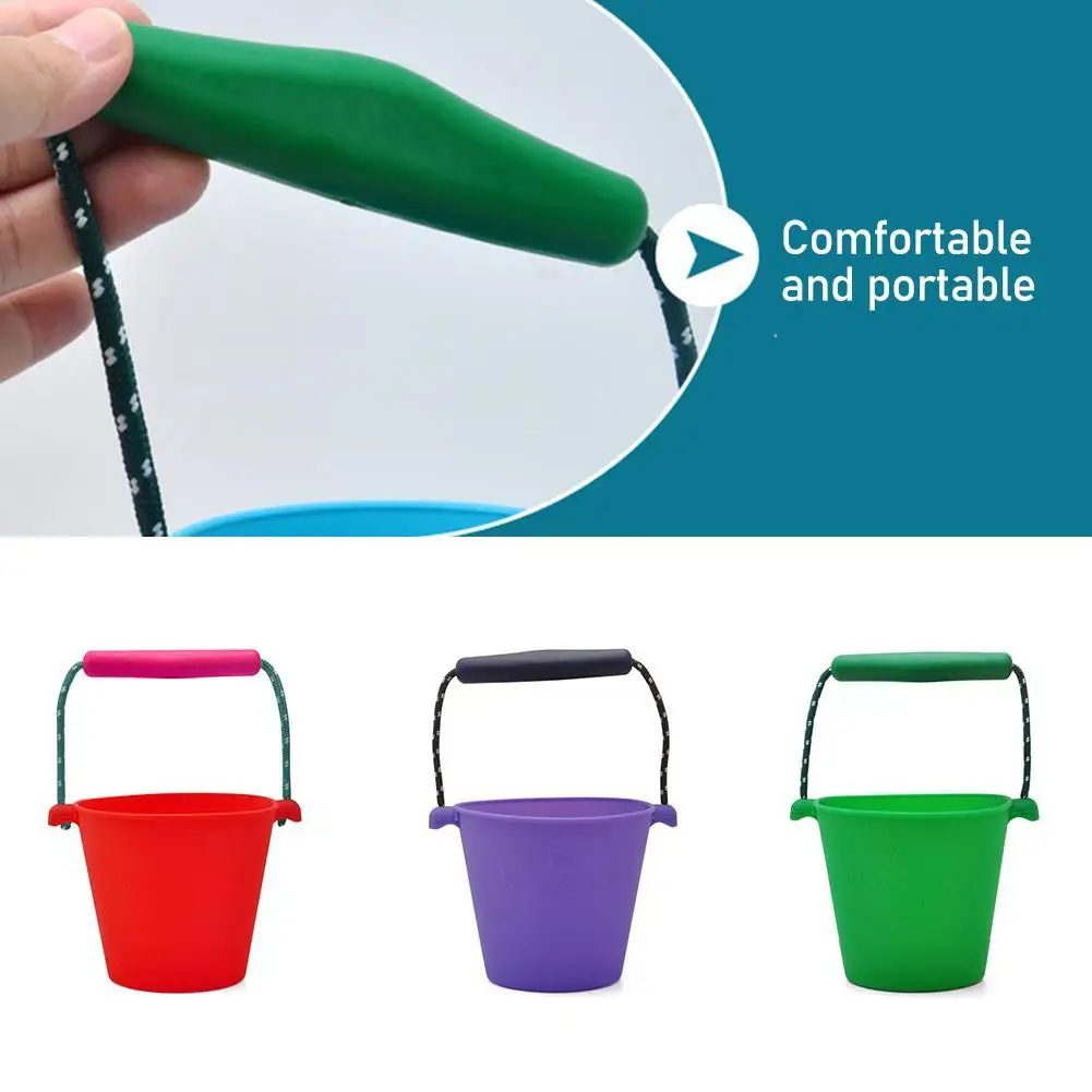 Montessori Collapsible Multi-purpose Durable Anti-aging High Elasticity Bucket Sanding Toys Sandbox Silicone For Bathing Soft B
Montessori Collapsible Multi-purpose Durable Anti-aging High Elasticity Bucket Sanding Toys Sandbox Silicone For Bathing Soft B