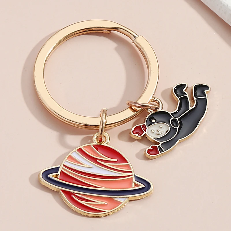 Cute Keychain Planet Rocket Astronaut Key Ring Spaceman Universe Key Chains Dream Gifts For Women Men DIY Handmade Jewelry
Cute Keychain Planet Rocket Astronaut Key Ring Spaceman Universe Key Chains Dream Gifts For Women Men DIY Handmade Jewelry
