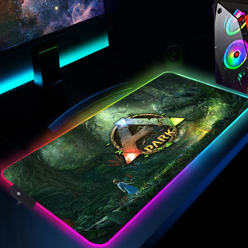 Gaming Keyboard Mousepad Ark Survival Evolved Mausepad RGB Desk Mat LED Rubber Computer Mouse Mats PC Gamer Accessories Rugs LOL
Gaming Keyboard Mousepad Ark Survival Evolved Mausepad RGB Desk Mat LED Rubber Computer Mouse Mats PC Gamer Accessories Rugs LOL