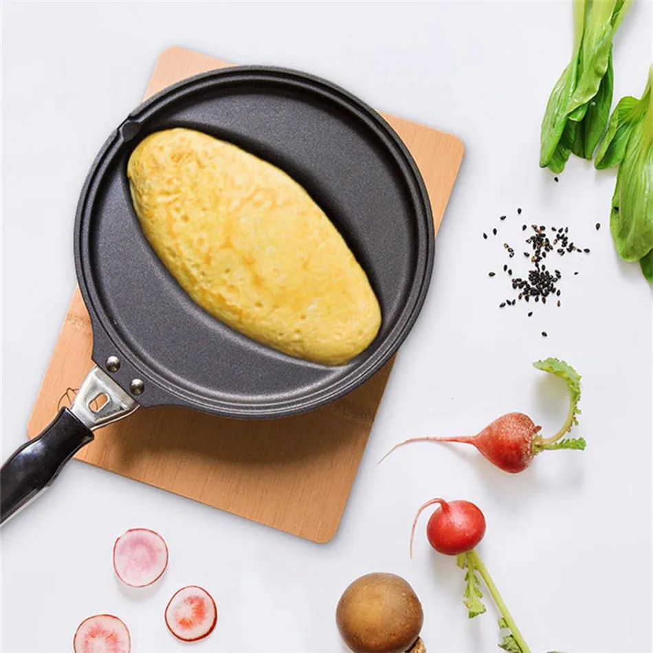 Cast aluminum Omelette Frying Pan Uncoated Non-stick Egg Wrap Rice Cooker Mold Crepe Roll Maker Kitchen Cookware For Gas Stove | Дом и сад