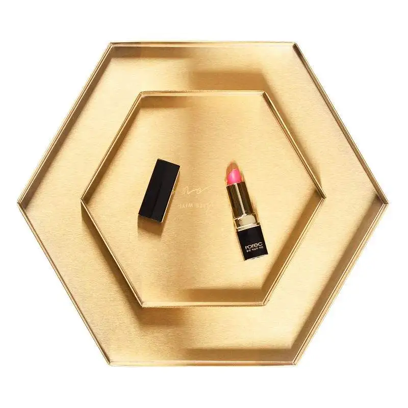 Luxurious Metal Storage Tray Gold Polygon Letter Plate Jewelry Ring Necklace Display Tray Mirror Table Decorative Organizer
Luxurious Metal Storage Tray Gold Polygon Letter Plate Jewelry Ring Necklace Display Tray Mirror Table Decorative Organizer