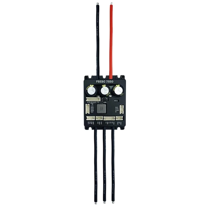Контроллер мотора двойной ESC 160A 75V FSESC 7550 совместимый с VESC 6,6 для самостоятельной сборки электрического скейтборда
Контроллер мотора двойной ESC 160A 75V FSESC 7550 совместимый с VESC 6,6 для самостоятельной сборки электрического скейтборда
