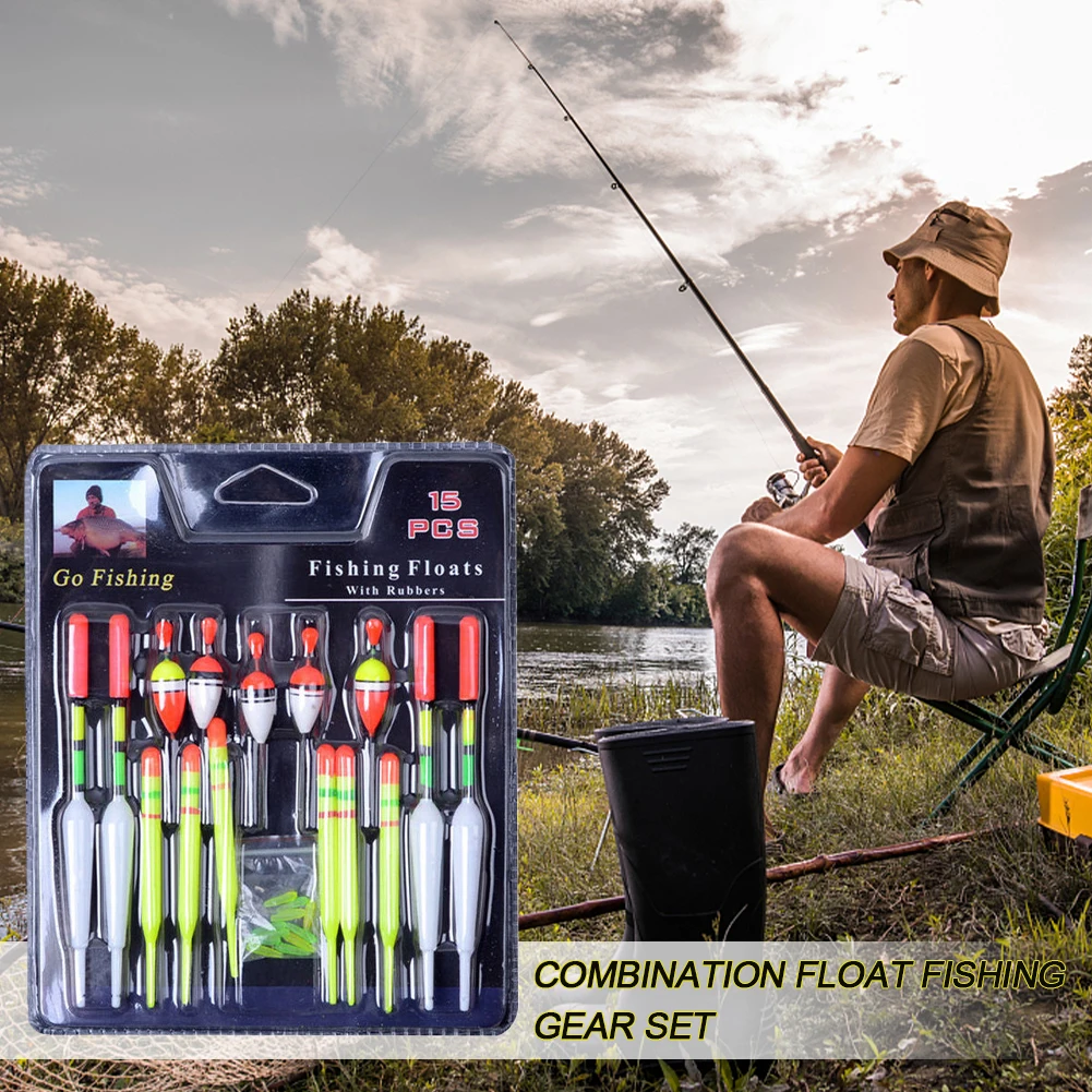 15Pcs/Set Vertical Buoys Fishing Floats Assorted 3 Sizes Fishing Buoys for Sea Fishing Ice Fishing Angling Fishing Tackle
15Pcs/Set Vertical Buoys Fishing Floats Assorted 3 Sizes Fishing Buoys for Sea Fishing Ice Fishing Angling Fishing Tackle