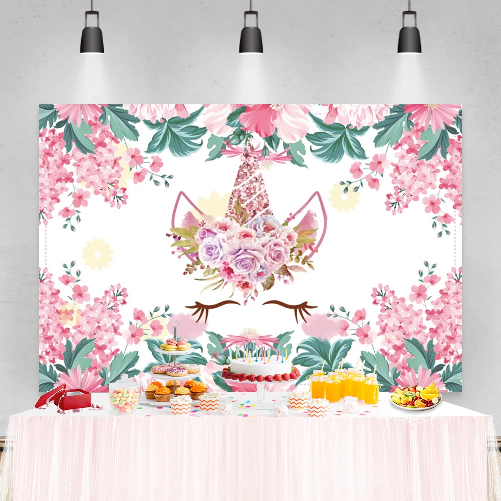 Laeacco Unicorn Party Photo Backgrounds Pink Flowers Green Leaves Baby Shower Newborn Birthday Photography Backdrops Photo Shoot
Laeacco Unicorn Party Photo Backgrounds Pink Flowers Green Leaves Baby Shower Newborn Birthday Photography Backdrops Photo Shoot