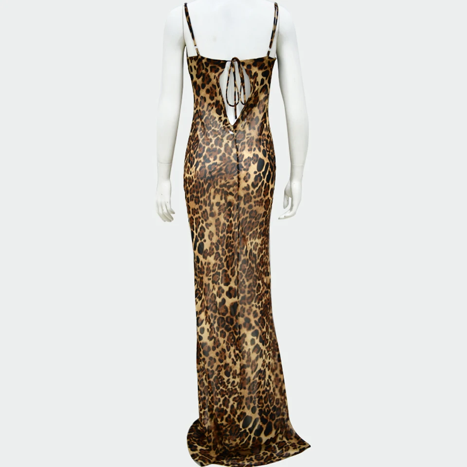 Karlofea Sexy Leopard V Neck Spaghetti Strap Maxi Dress Women Chiffon Beach Floor Length Dress Vestido Sundress New Club Dress
Karlofea Sexy Leopard V Neck Spaghetti Strap Maxi Dress Women Chiffon Beach Floor Length Dress Vestido Sundress New Club Dress