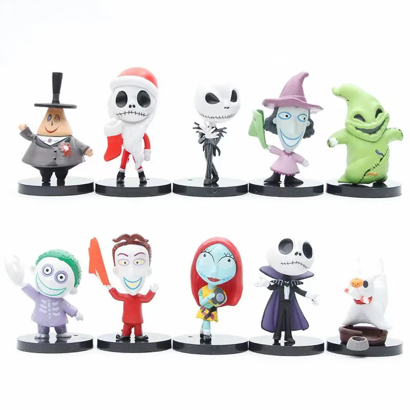 6-10pcs/set The Nightmare Before Christmas Jack Skellington Sally Pvc Action Figure Halloween Mini Model Toy Kid Christmas Gift
6-10pcs/set The Nightmare Before Christmas Jack Skellington Sally Pvc Action Figure Halloween Mini Model Toy Kid Christmas Gift