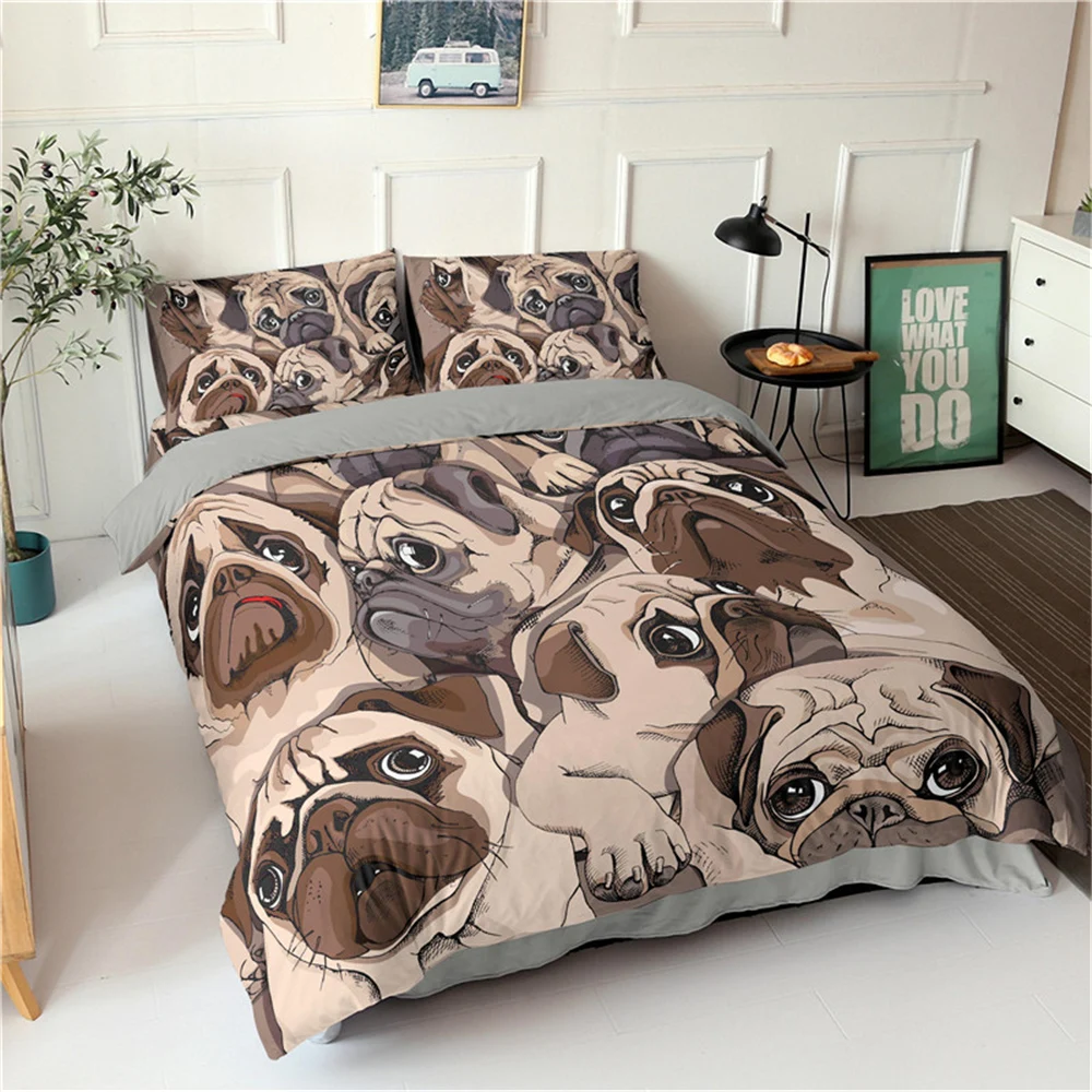 Cartoon Dog Down Quilt Cover Dog Bedding Cover 3D Cute Printed Quilt Cover Pillowcase Children Bedroom Home Textile Set
Cartoon Dog Down Quilt Cover Dog Bedding Cover 3D Cute Printed Quilt Cover Pillowcase Children Bedroom Home Textile Set