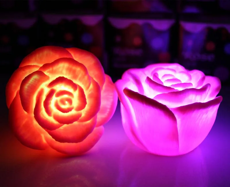 New Romantic Changing LED Floating Rose Flower Candle Night Light Wedding Decoration B1
New Romantic Changing LED Floating Rose Flower Candle Night Light Wedding Decoration B1