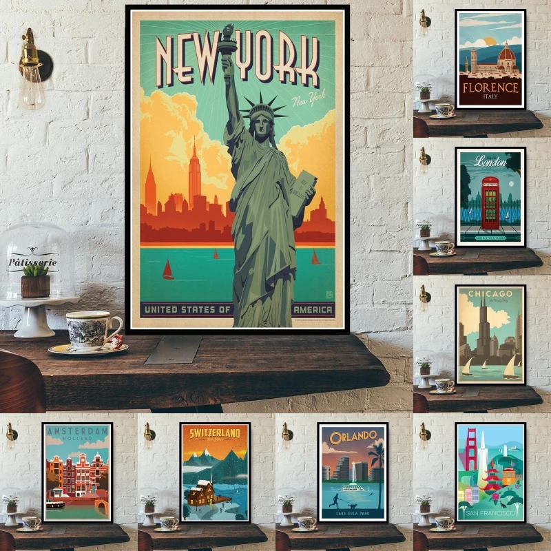 Tourism World Travel City Minimalist Vintage Travel Canvas Posters Amsterdam London New York Poster Print Wall Art Decoration
Tourism World Travel City Minimalist Vintage Travel Canvas Posters Amsterdam London New York Poster Print Wall Art Decoration