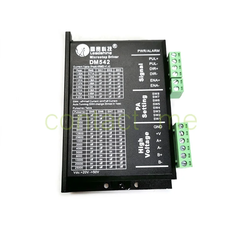 Оригинальный драйвер шагового двигателя Leadshine DM542 57, входное напряжение 20-50 В постоянного тока, входной ток до 4 а, выходной ток а ~ а
Оригинальный драйвер шагового двигателя Leadshine DM542 57, входное напряжение 20-50 В постоянного тока, входной ток до 4 а, выходной ток а ~ а