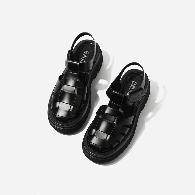 Sandals Women's Summer 2021 New Style Platform Black Sports Daddy Shoes Woven Baotou Roman Women's Shoes Fashion Casual Shoes
Sandals Women's Summer 2021 New Style Platform Black Sports Daddy Shoes Woven Baotou Roman Women's Shoes Fashion Casual Shoes