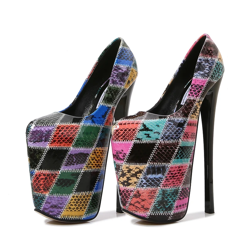 Женские туфли-лодочки для косплея, туфли-лодочки с закрытым носком на ультратонком каблуке 19 см, со стальными вставками, высокий каблук 22 см 
Женские туфли-лодочки для косплея, туфли-лодочки с закрытым носком на ультратонком каблуке 19 см, со стальными вставками, высокий каблук 22 см