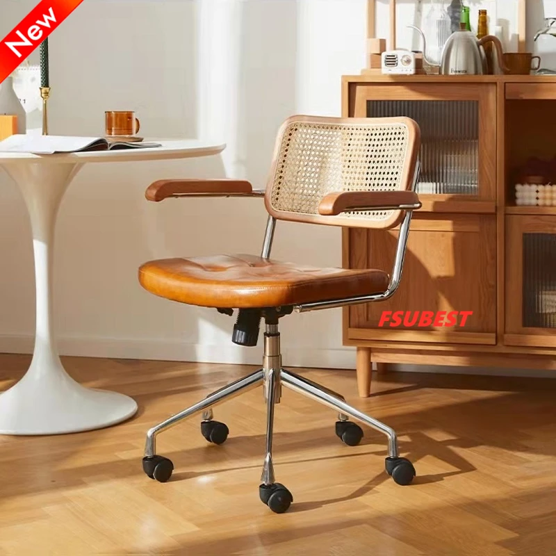 Retro Rattan Ergonomic Chair Office Sillas De Oficina Gaming Cadeira Chaise Giratoria Swivel Bureau Computer Armchairs Sillon
Retro Rattan Ergonomic Chair Office Sillas De Oficina Gaming Cadeira Chaise Giratoria Swivel Bureau Computer Armchairs Sillon