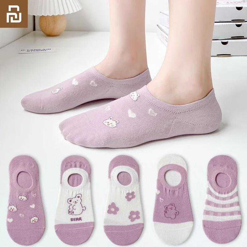 Xiaomi Youpin 5 pairs Women's Socks Summer Thin Light and Breathable Socks Casual Socks Silicon Heel Anti-Slip For size 34-39
Xiaomi Youpin 5 pairs Women's Socks Summer Thin Light and Breathable Socks Casual Socks Silicon Heel Anti-Slip For size 34-39