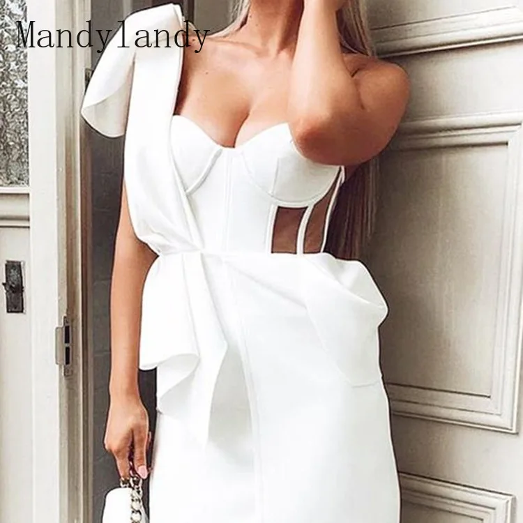 Mandylandy Dress Summer One Shoulder Strapless Pleated Stitching Irregular Dress Women's Hollow Out High Waist Solid Color Dress
Mandylandy Dress Summer One Shoulder Strapless Pleated Stitching Irregular Dress Women's Hollow Out High Waist Solid Color Dress