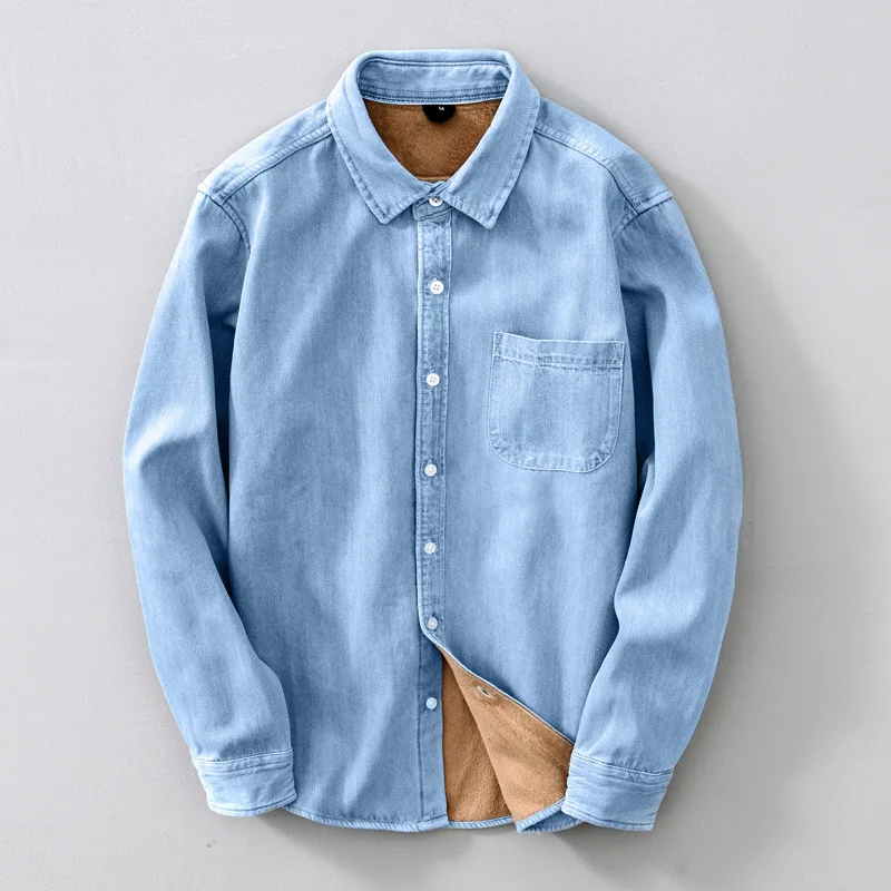 2021 Autumn New Thick Winter Denim Shirt Man
2021 Autumn New Thick Winter Denim Shirt Man